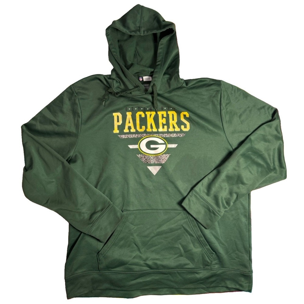Green‎ Bay Packers Hoodie Men's XL NFL Team Apparel Combine NFL Pullover EUC